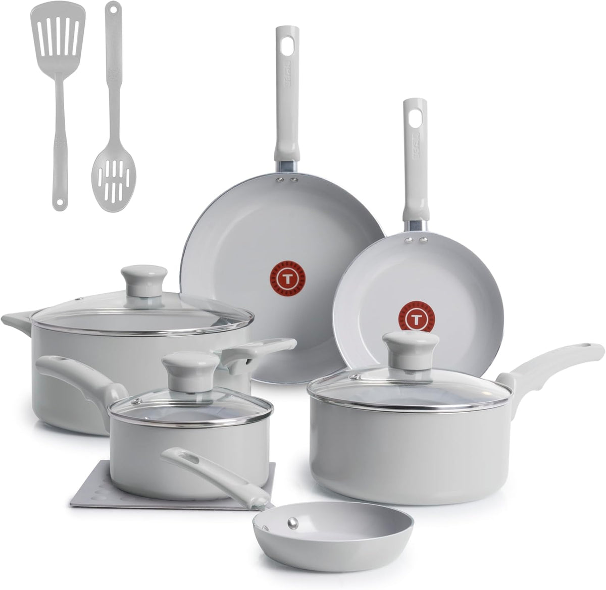 Refresh Ceramic Nonstick Pots and Pans Set, 12/20-Piece
