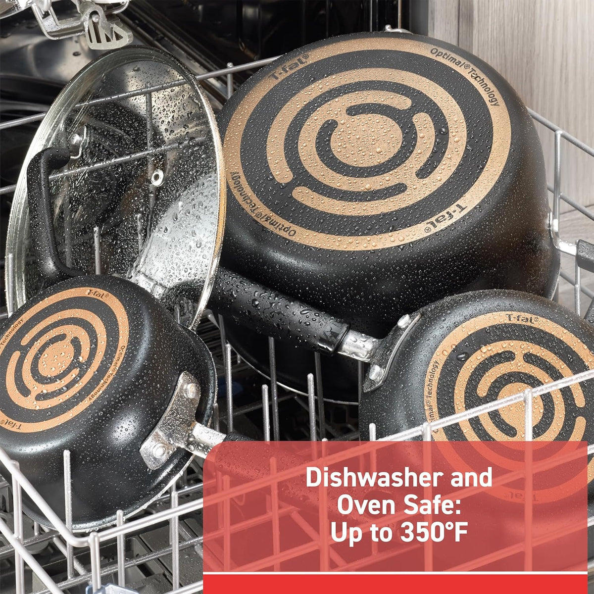 Signature Nonstick Pots and Pans Set 12 Piece, Oven Broiler Safe 350F, Kitchen Cookware Set w/Fry Pans, Saucepans, Saute Pan, Dutch Oven, Griddle