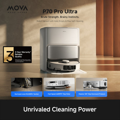 MOVA P70 Pro Ultra Robot Vacuum White